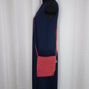 Woven Crochet Pink The Sak Crossbody Purse